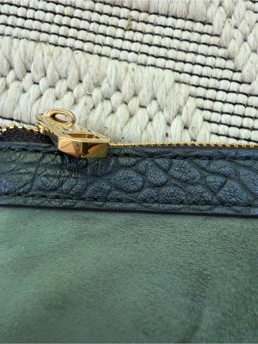 Smaak Amsterdam Olive Green Leather Pouch